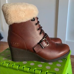 Ugg waterproof wedge boot